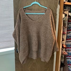 Oversized v neck sweater